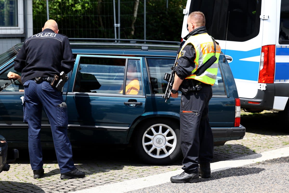 Armed German police tighten border security at Euro 2024 (REUTERS)