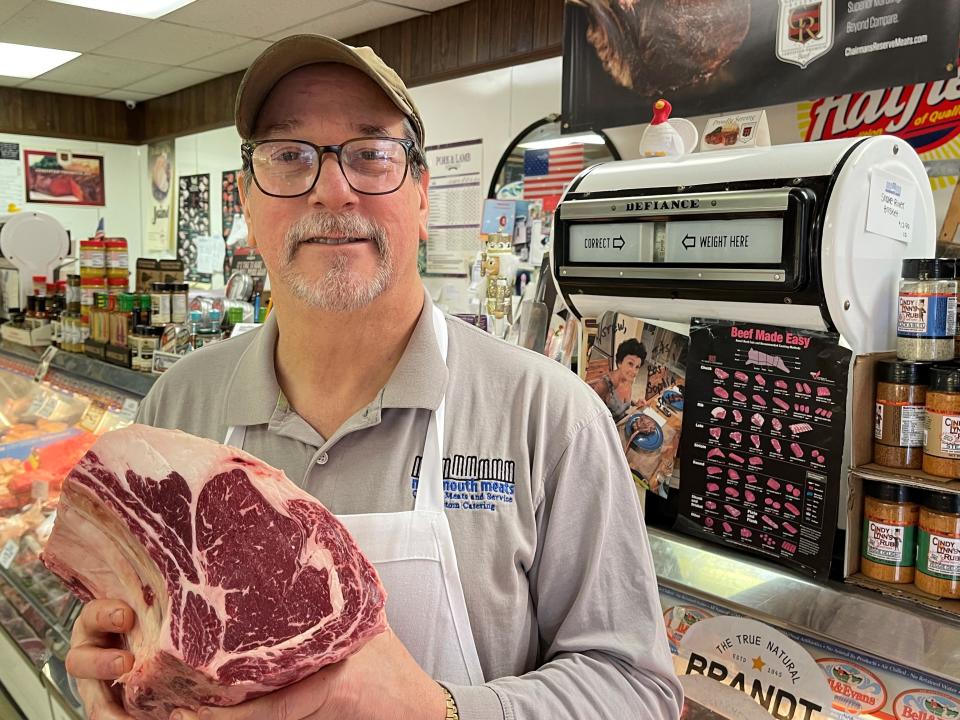 At Stew Goldstein's Monmouth Meats in Red Bank, prime rib is popular all year round.