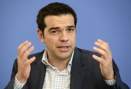 Syriza leader Alexis Tsipras, seen here in May 2012, has pledged to tear up Greece's loan agreement with the EU and the IMF