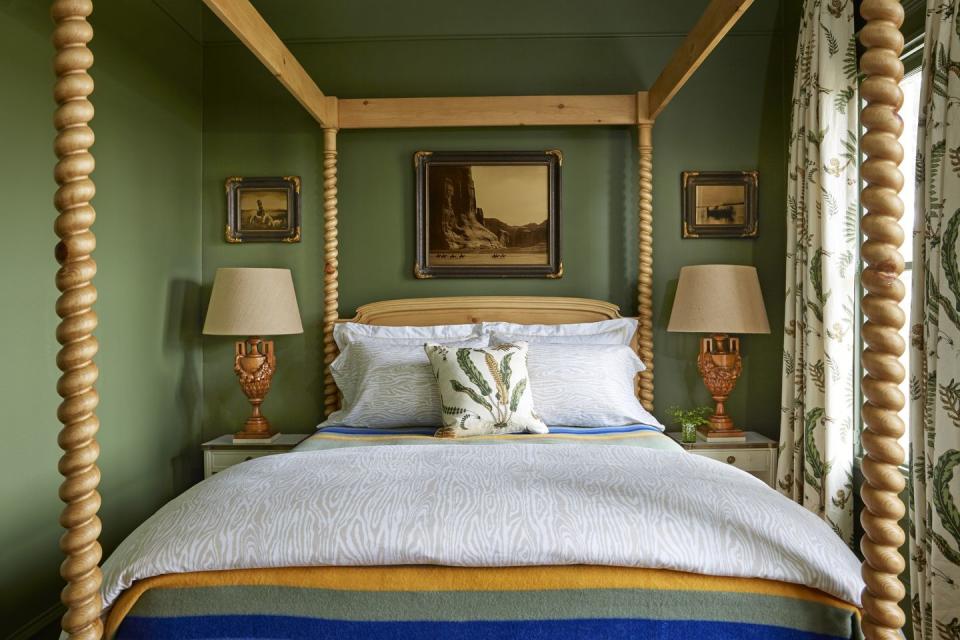 Khaki Green Bedroom