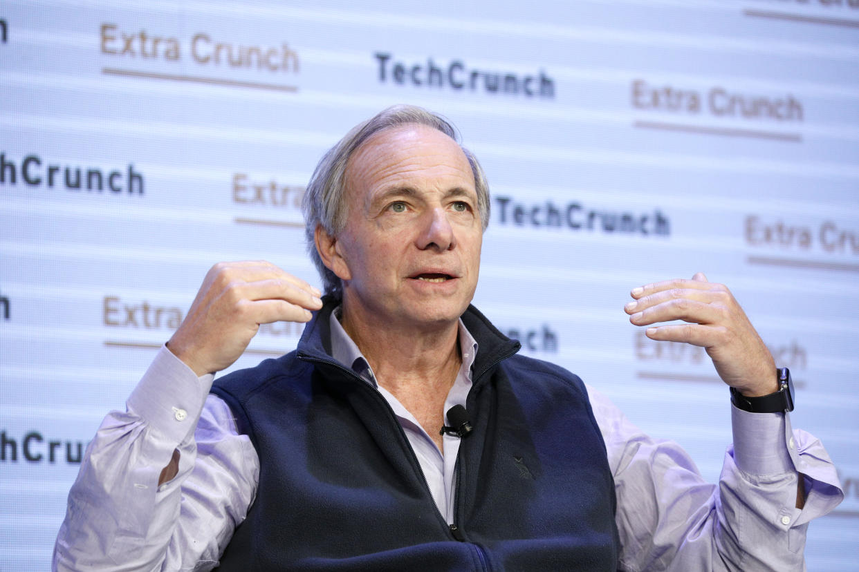 SAN FRANCISCO, CALIFORNIA - OCTOBER 02: Bridgewater Associates Founder & Co-Chairman/Co-CIO Ray Dalio speaks onstage during TechCrunch Disrupt San Francisco 2019 at Moscone Convention Center on October 02, 2019 in San Francisco, California. (Photo by Kimberly White/Getty Images for TechCrunch)