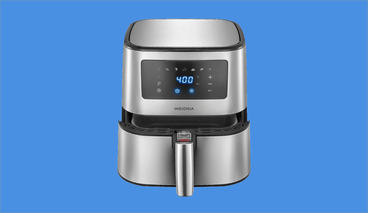  insignia 5 QT- Digital Air Fryer_ Stainless Steel : Home &  Kitchen