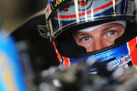 MONTREAL, CANADA - JUNE 08: Jenson Button of Great Britain and McLaren prepares to drive during practice for the Canadian Formula One Grand Prix at the Circuit Gilles Villeneuve on June 8, 2012 in Montreal, Canada. (Photo by Mark Thompson/Getty Images)