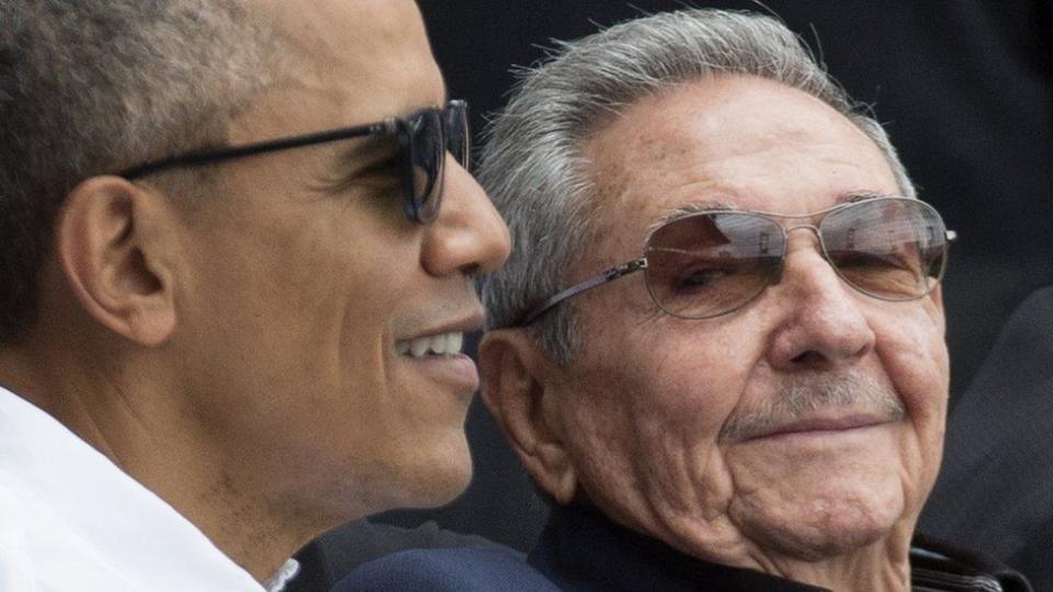 Obama y Castro