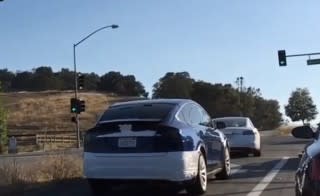 Tesla Model X prototype [by Silicon Valley Teslas]