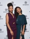 <p>We are huge fans of these beauties. The musical sisters attended a Refinery 29 New Fronts event with their dreadlocks styled to a T and wearing natural-looking makeup with a pop of color on their lips. (Photo: Getty Images) </p>