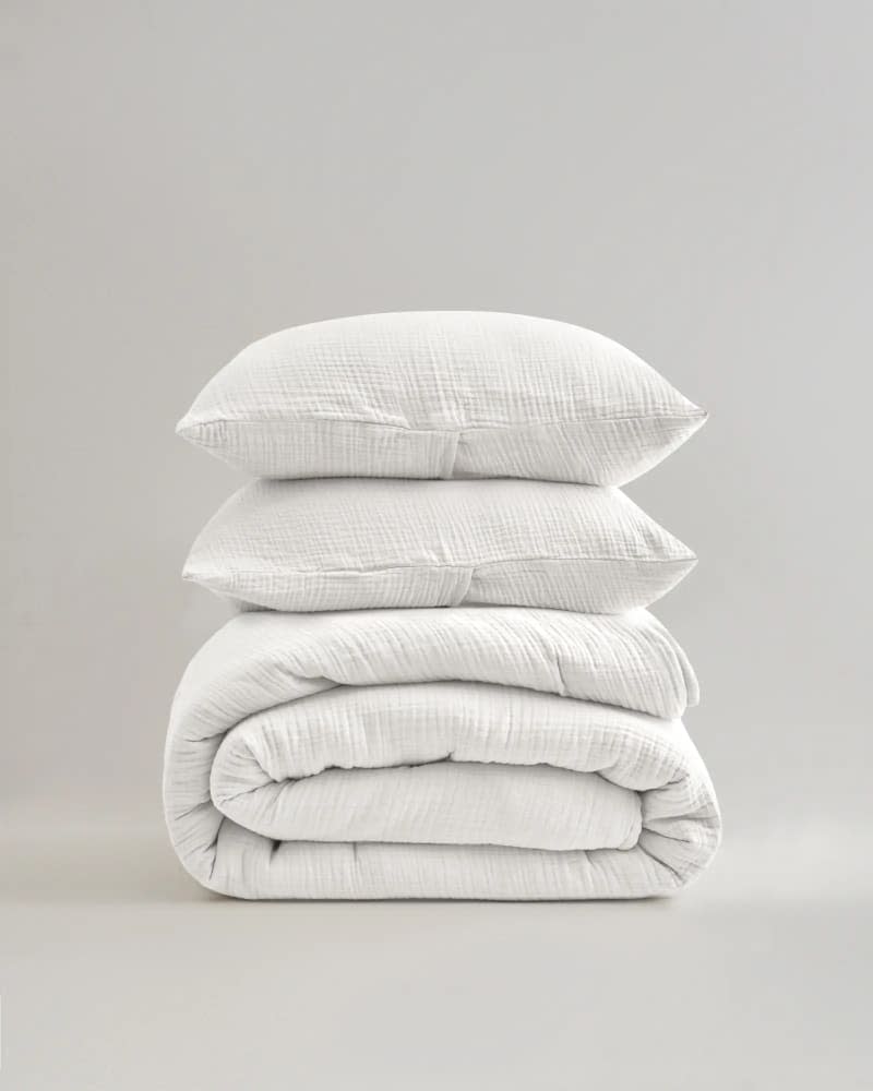 Organic Airy Gauze Quilt Set