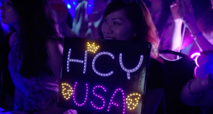 Fans of Hwang Chi-yeul in Singapore. (Photo: Yahoo Lifestyle Singapore/Bryan Huang)