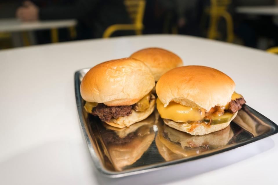 Recently, the store’s 20-seat cafe was selling up to 1,300 burgers a day — and sold out over the weekend from high demand. Stefano Giovannini