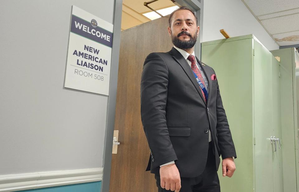 Saeed Taraky, 34, is the city of Erie's new liaison to refugees and new Americans. Taraky is a native of Afghanistan.
