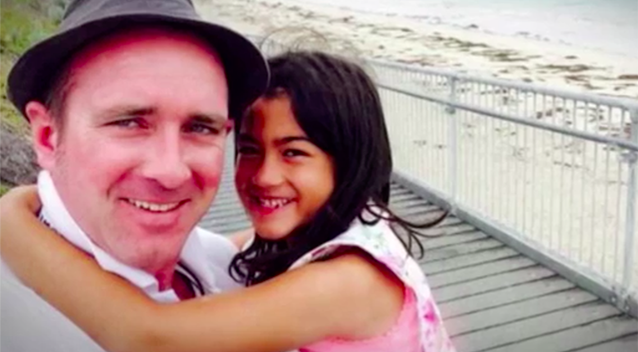 Fighting for life: Dave Conway pictured here with his daughter Keisha. Source: 7 News