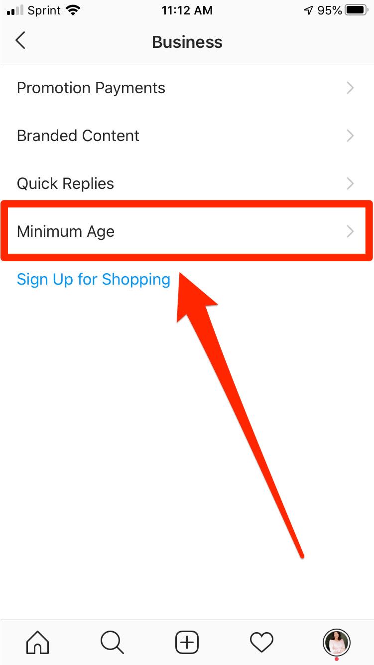 How to set age limit for Instagram account   4