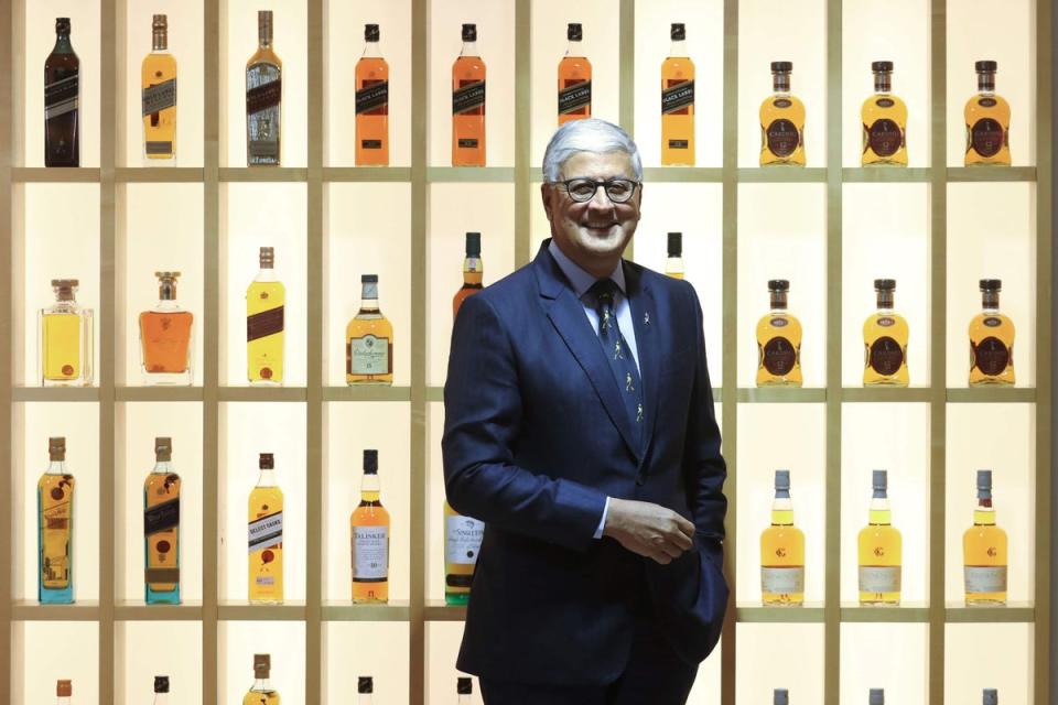 The former boss of Johnnie Walker and Smirnoff owner Diageo, Sir Ivan Menezes, has died aged 63 (Andrew Milligan/PA) (PA Wire)