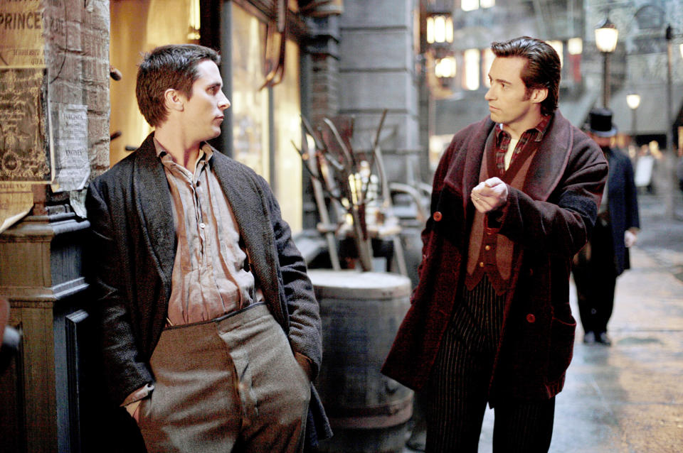 <div><p>"<i>The Prestige</i> is actually GREAT on a rewatch because you pick up so many clues you missed the first time — so obvious once you know." </p><p>—<a href="https://www.reddit.com/user/Dida_D/" rel="nofollow noopener" target="_blank" data-ylk="slk:Dida_D" class="link ">Dida_D</a></p></div><span> Touchstone Pictures / Courtesy Everett Collection</span>