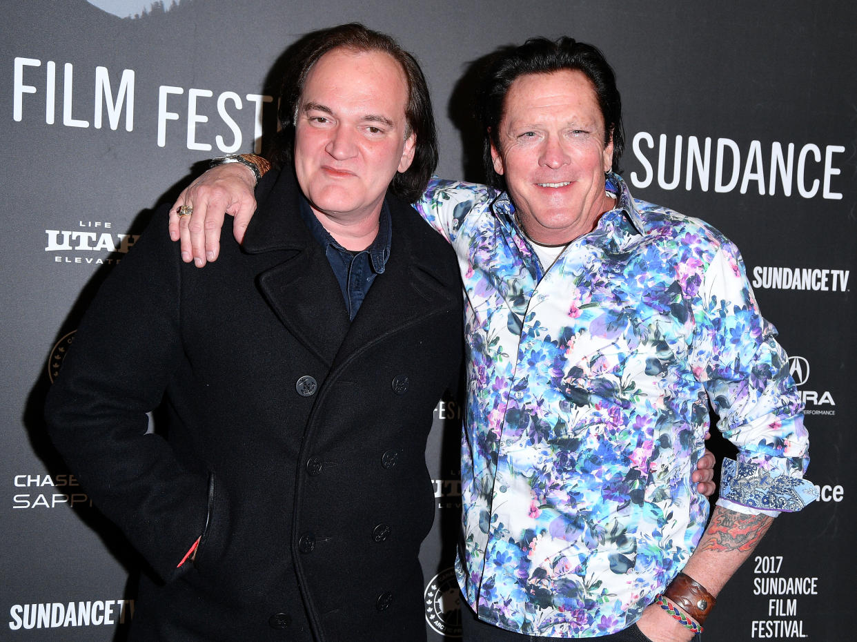PARK CITY, UT - JANUARY 27:  Quentin Tarantino and Michael Madsen attend "Reservoir Dogs" 25th Anniversary Screening during the 2017 Sundance Film Festival at Eccles Center Theatre on January 27, 2017 in Park City, Utah.  (Photo by George Pimentel/Getty Images for Sundance Film Festival)