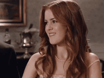 GIF of Isla Fisher from "Wedding Crashers"