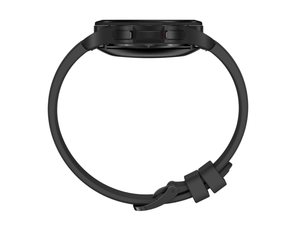 side view of the Samsung Galaxy Watch4 Classic 42mm Smartwatch in black