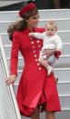 <p>Hello, Jackie-O! Middleton stepped off the plane in New Zealand with Prince George. The family embarked on a three-week royal tour of New Zealand and Australia, including visits to organizations and sightseeing.</p>