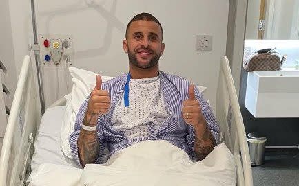 Kyle Walker is a major World Cup doubt for England after groin surgery - TWITTER