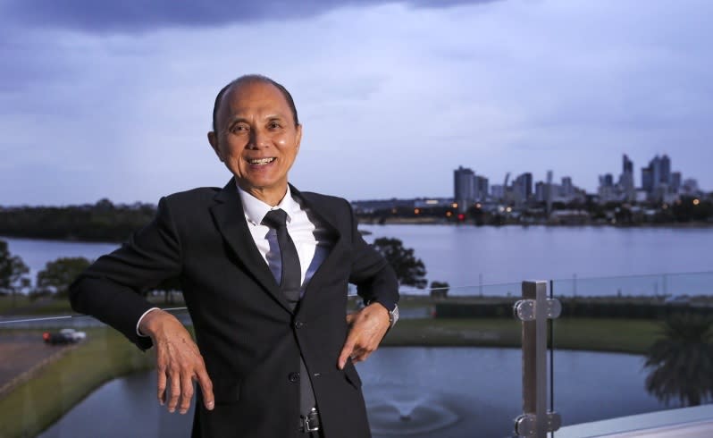 Designer shoe legend, professor Jimmy Choo. Picture: Nic Ellis/The West Australian