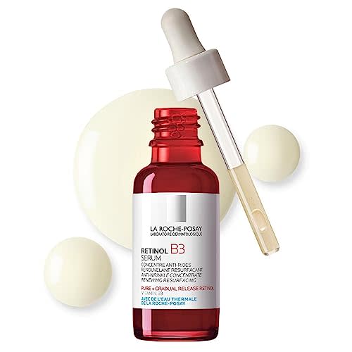 La Roche-Posay Pure Retinol Face Serum with Vitamin B3. Anti Aging Face Serum for Lines, Wrinkles & Premature Sun Damage to Resurface & Hydrate. Suitable for Sensitive Skin, 1.0 Fl. Oz (AMAZON)