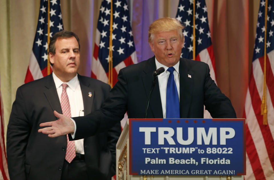 Chris Christie Donald Trump.