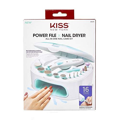 1) Power File x Nail Dryer, All-In-One Nail Care Kit