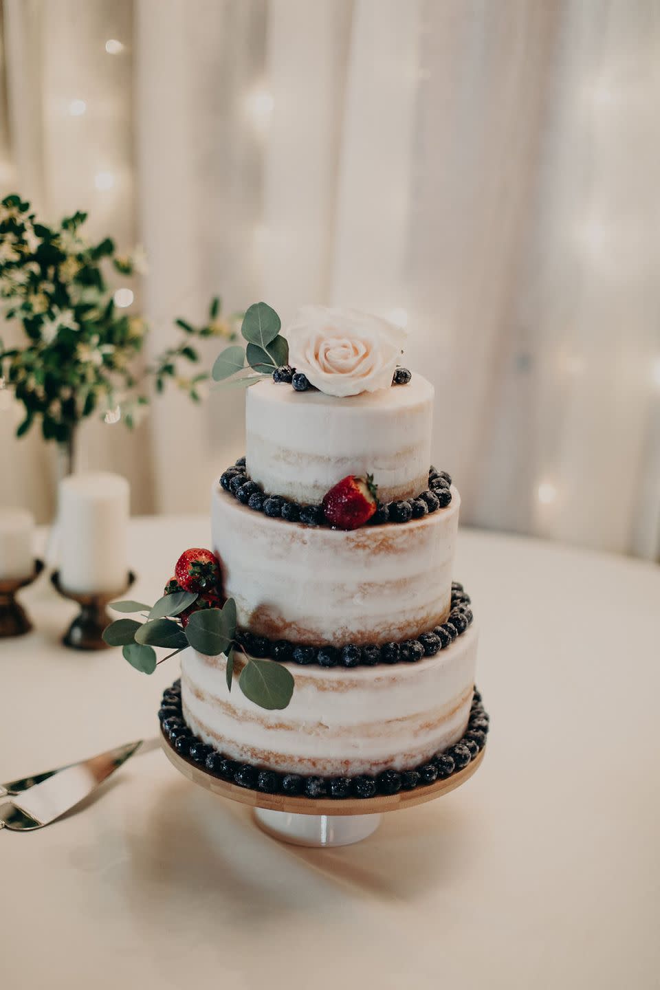 Berry Fall Wedding Cake