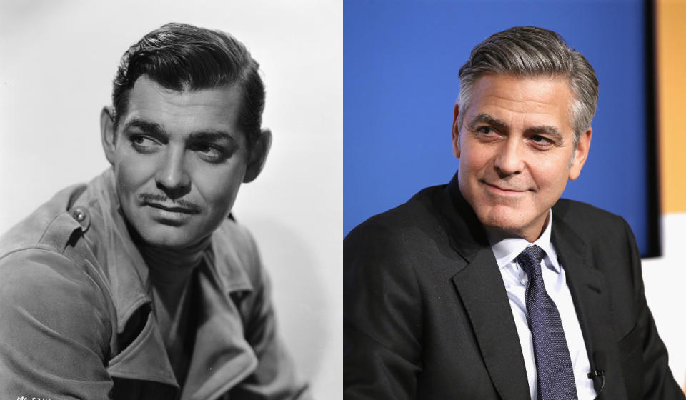 Clark Gable y George Clooney se convirtieron en dos de los actores más destacados de su generación. Y es que además de su parecido, ambos han tenido trayectorias brillantes. (Foto: Clarence Sinclair Bull / John Kobal Foundation / Neilson Barnard / Getty Images)