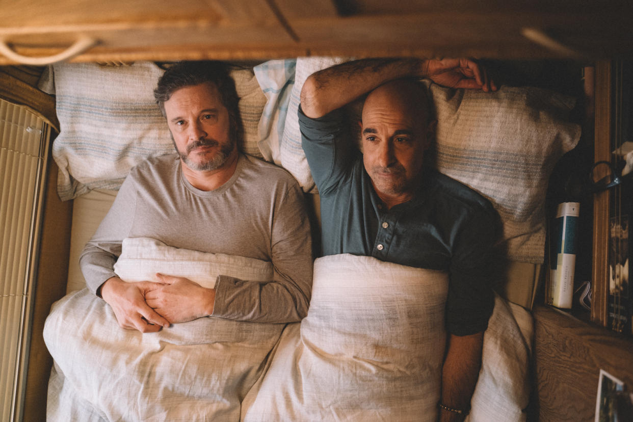 Colin Firth and Stanley Tucci in Supernova. (Photo: Golden Village Pictures)