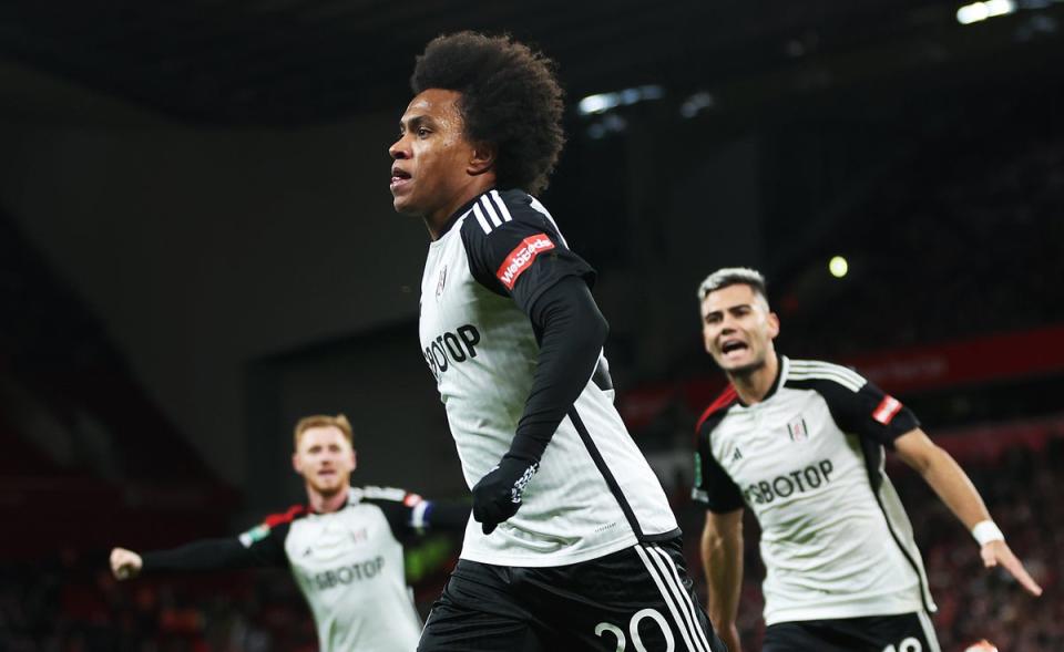 Willian fired Fulham into a first-half lead (Getty Images)