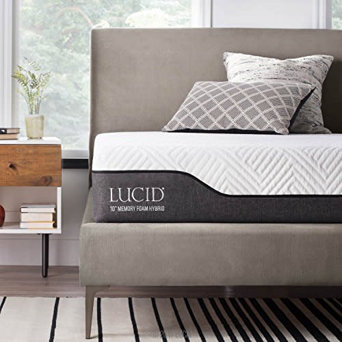 Lucid 10-Inch Queen Hybrid Mattress (Amazon / Amazon)