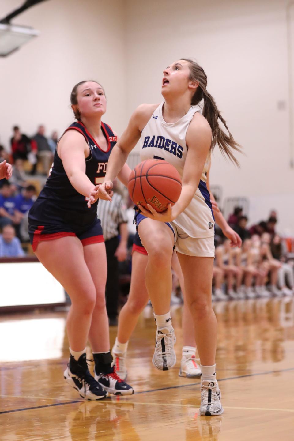 Sophia Bonnell takes it to the hoop for Horseheads in the Girls STAC final game at Johnson City