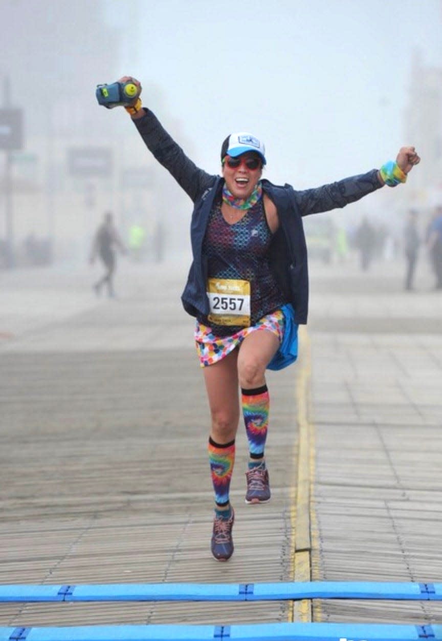 Henrissa Summers, a surgical technologist at HCA Florida Sarasota Doctors Hospital, ran in the New Jersey April Fools Half Marathon.