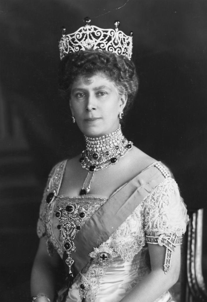 Mary of Teck (1867 - 1953), queen-consort to George V circa 1912.