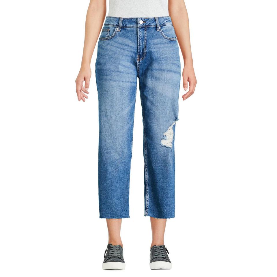 George Women's Cropped Straight Leg Jean. Image via Walmart.