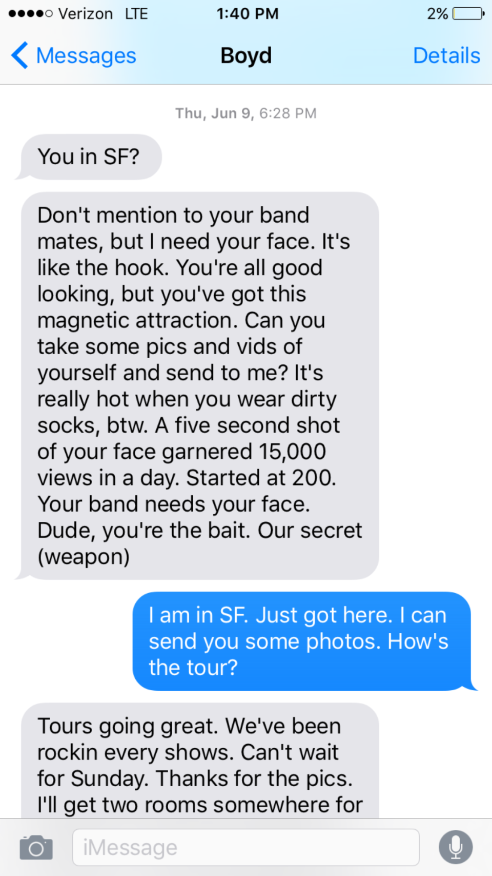 Boyd Tinsley Text Message Dave Matthews Band