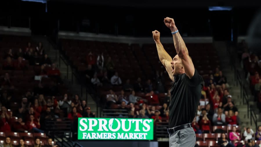 Sprouts Farmers Market Collegiate Quad Event 2 with Utah, UCLA, Oklahoma and LSU at Maverik Center in Salt Lake City, UT on Saturday, January 13, 2024. ©Bryan Byerly