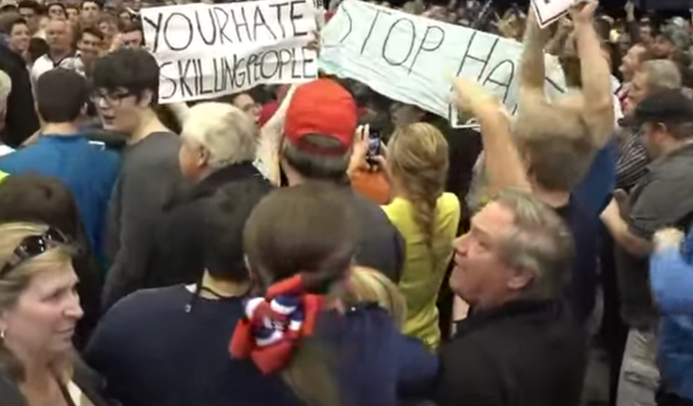 Donald Trump Forcefully Removes Protesters From Louisiana Rally