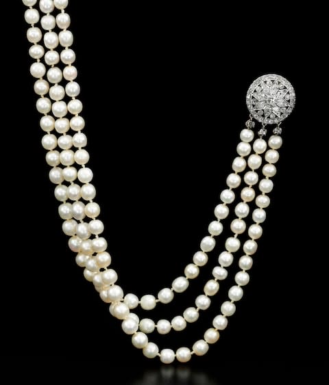 marie antoinette pearl necklace sale - Credit: Sotheby's Geneva