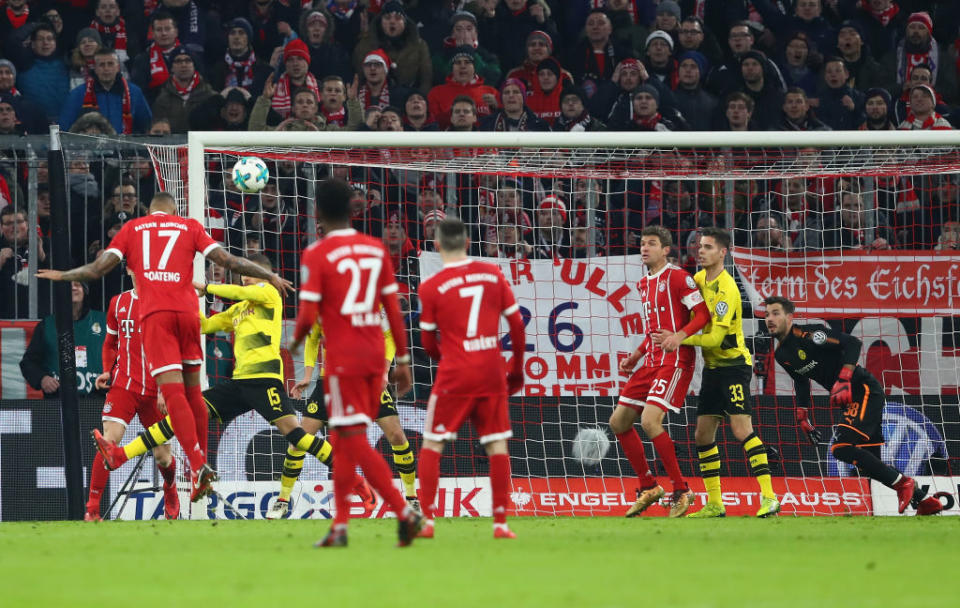 Jerome Boateng brachte den FC Bayern in der 12. Minute in Führung