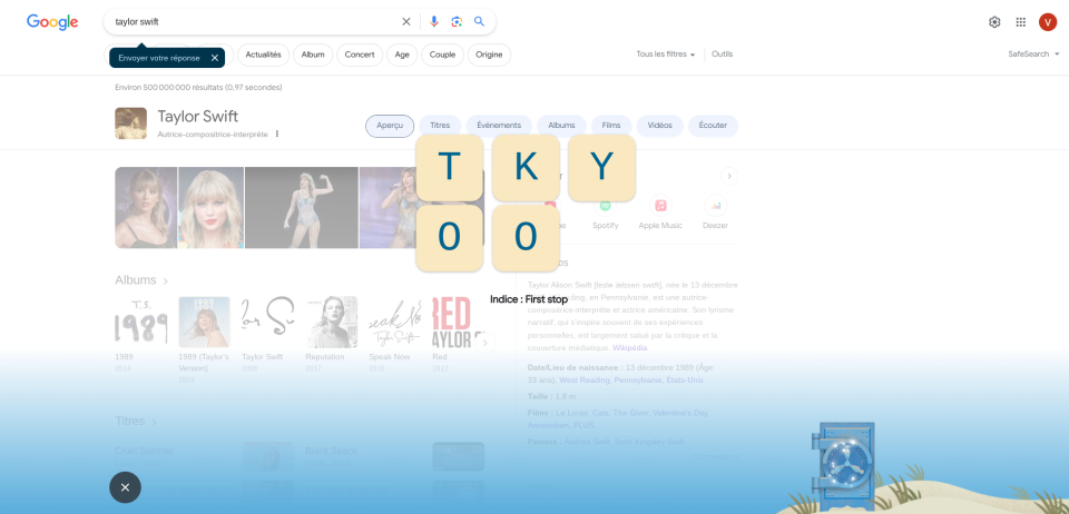 Taylor Swift lâche des énigmes sur Google.