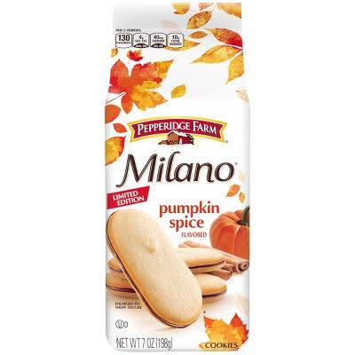 25) Milano Pumpkin Spice Flavored Cookies