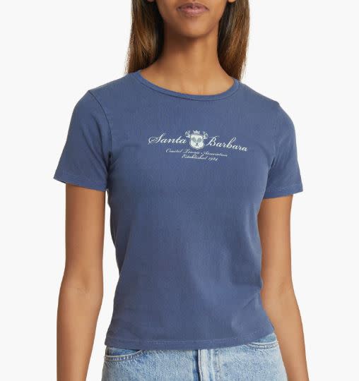 Santa Barbara Tennis Association Cotton Graphic Baby Tee 