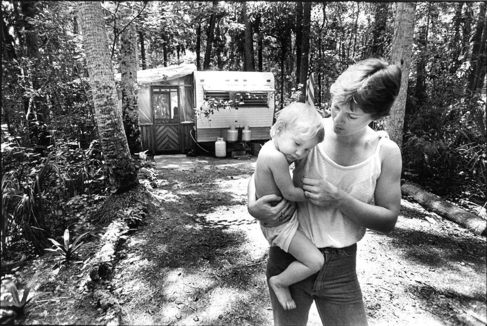 Campsites at Hanna Park got so popular that some people stayed and stayed ... and stayed. One newspaper story told of two women from New York who had lived at the campground for 20 months, so long that they planted small gardens and provided daycare, art classes and church services. This 1982 photo, meanwhile, shows a woman and her 16-month-old daughter who'd lived in the park for more than a year. Time limits were eventually put in place.