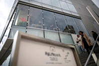 The exterior of HyLife Pork Table, a pork dish restaurant operated by Canadian pig farmer and pork processor HyLife is seen at Daikanyama district in Tokyo, Japan October 31, 2016. REUTERS/Issei Kato