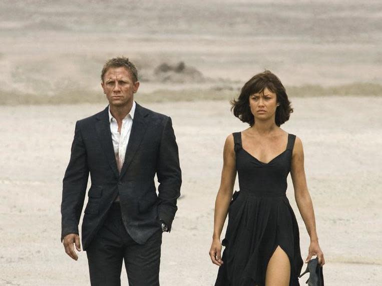 Daniel Craig and Olga Kurylenko as Camille Montes in 'Quantum of Solace' (Eon Productions)