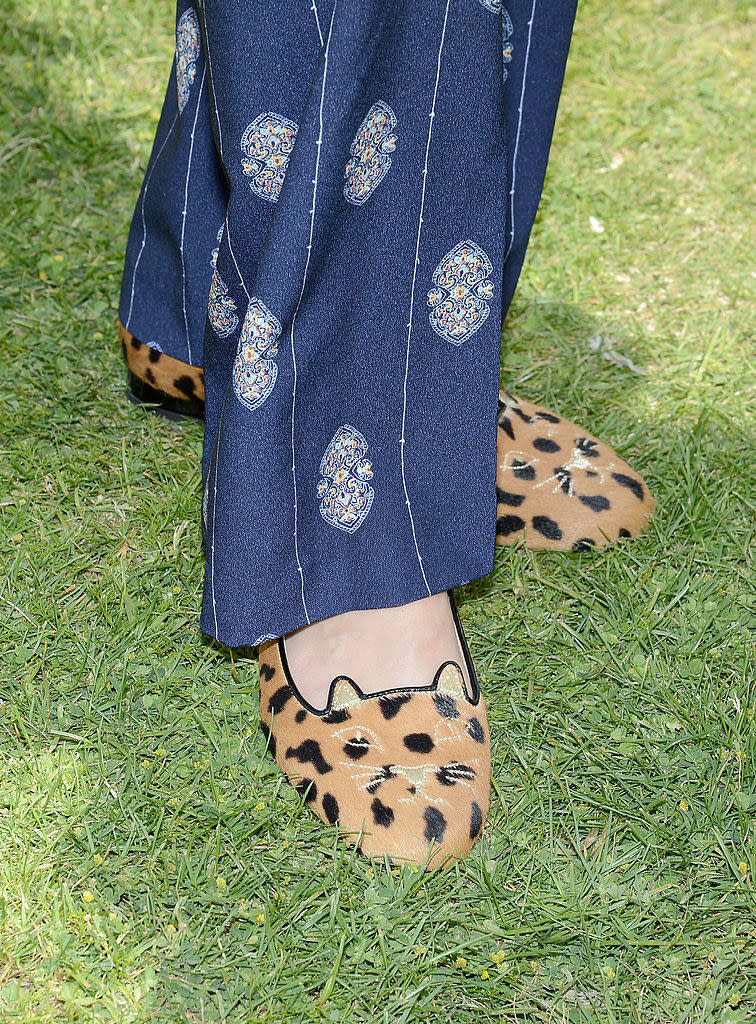 Closeup of Sophia's shoes