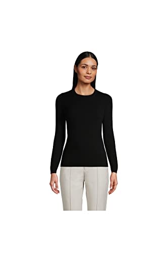 Lands' End Women s Cashmere Sweater Black Regular Large