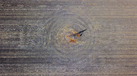 FILE PHOTO: Patterns can be seen in a drought-effected paddock created by a plough on a property located west of the town of Gunnedah in New South Wales, Australia, June 3, 2018. REUTERS/David Gray/File Photo